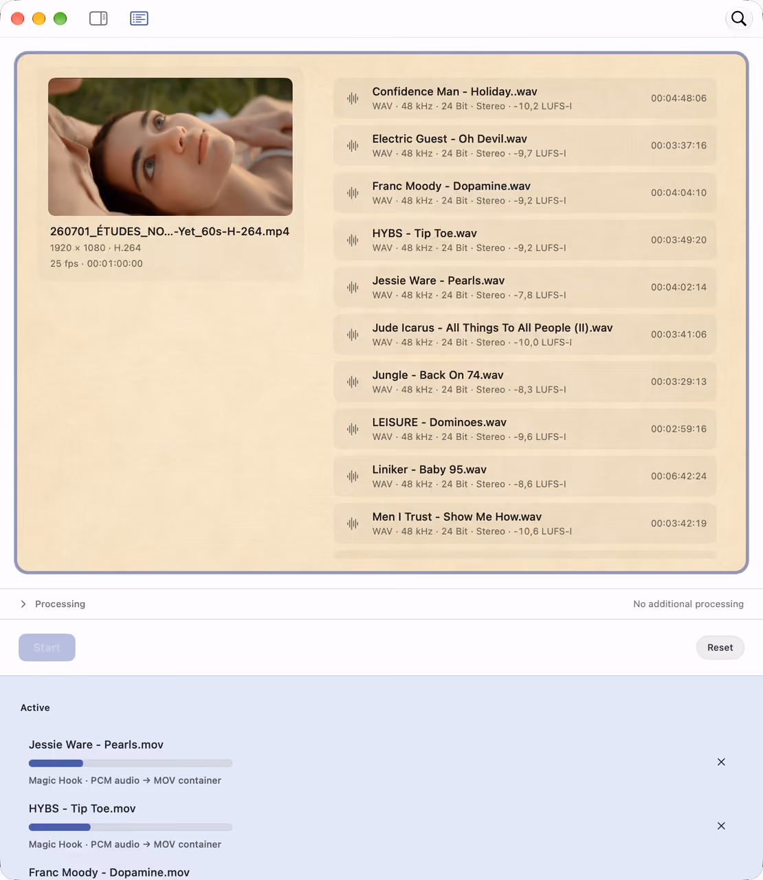 Magic Hook while music files are dragged from Finder into Sponable.